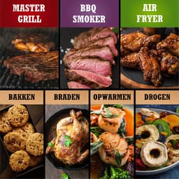 Ninja Woodfire - 7-in-1 Elektrische BBQ Grill, Smoker & Airfryer - Tafelmodel Barbecue - Geschikt voor Balkon - OG701EU — thumbnail 22