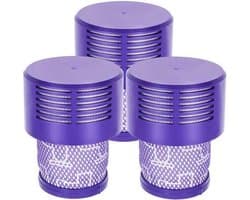 3 x HEPA filter geschikt voor Dyson V10 Sv12 stofzuiger Total Clean, Parquet, Motorhead, Animal wasbaar steelstofzuiger DY-969082-01 - Promessa-Solutions