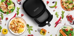 Zeegma Knapper - Heteluchtfriteuse - Airfryer 1400W - Tot 200°C in 60 seconden - 4,5L Kom — thumbnail 3