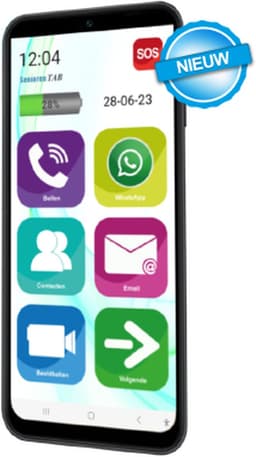 Senioren smartphone met grote knoppen - WhatsApp - simlockvrij - Op basis van Samsung - senioren mobiele telefoon — thumbnail 4