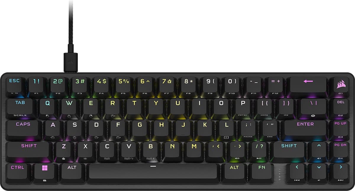 Corsair K65 Pro Mini - 65% Optisch Gaming Toetsenbord - Qwerty - Zwart — afbeelding 1