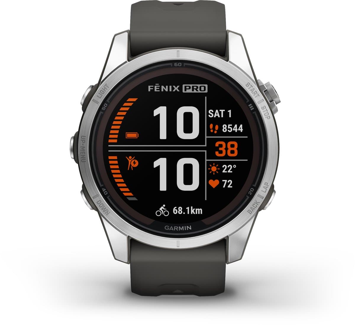 Garmin Fenix 7s Pro Solar - Smartwatch - Sporthorloge - Zon oplaadbaar - Tot wel 14 dagen Batterij - 42mm - Zilverkleurig — afbeelding 1