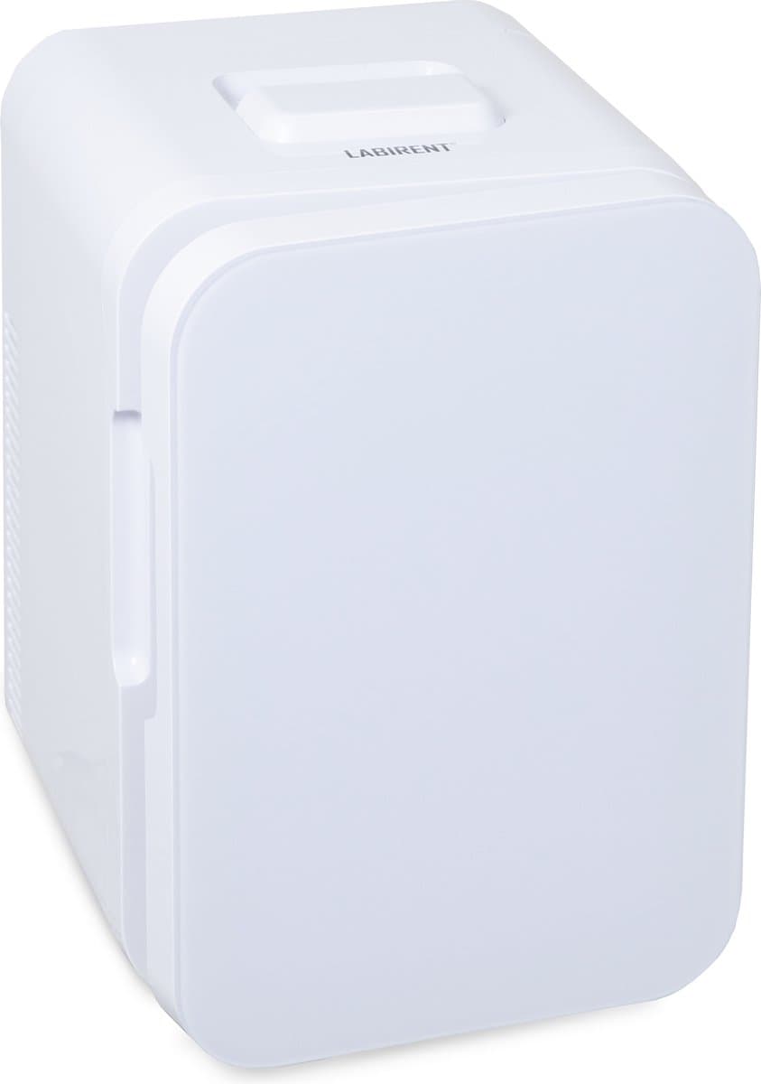 Labirent LMK10-ZW3 - Mini Koelkast - 10 Liter - Witte Glazen Deur - Wit - Mini Beauty Fridge - Skincare, Medicijnen, Eten, Drinken — afbeelding 1