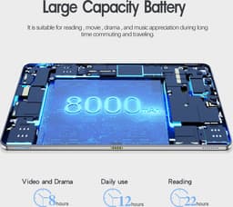 Elementkey Ai-Onyx - 4G LTE + GPS - Android Tablet PC - 4GB Ram - 384GB Opslag - 10.4" - 2000X1200 FHD - Scherm Octa Core CPU — thumbnail 5