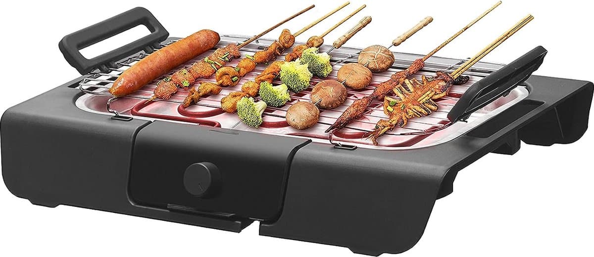 Electrische bbq - barbecue - 2000W - incl grillrooster & lekbakken — afbeelding 1