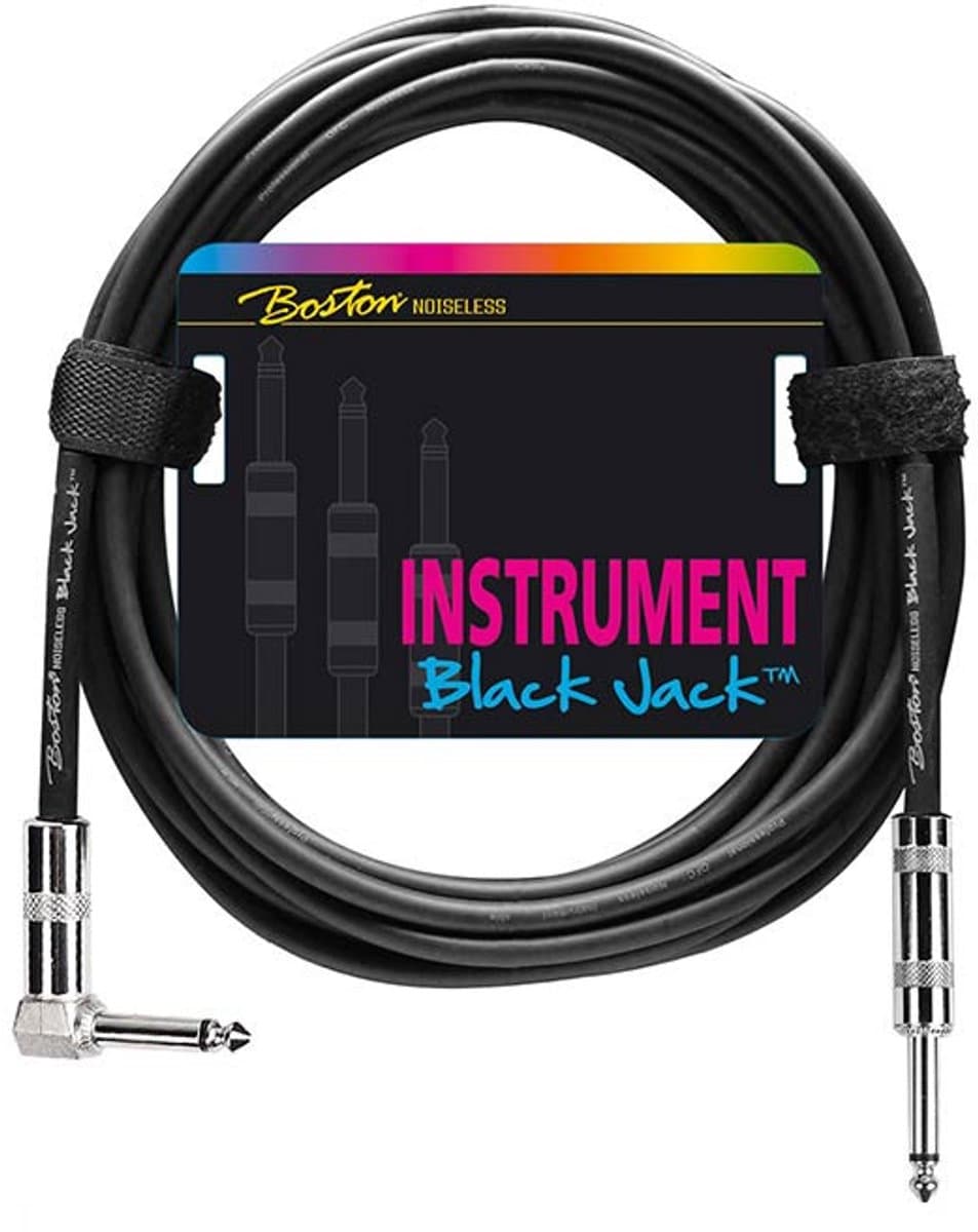 Gitaarkabel - Boston GC-230-3 - Black Jack - Haaks - 3 meter — afbeelding 1