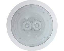 E-Audio Ronde Plafondluidspreker met Dubbele Offset-Tweeters - 120W Geluidsprestaties