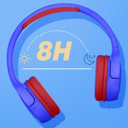 Bluetooth 5.1 Koptelefoon Kinderen Autonomy 8h Opvouwbaar Akashi Blauw/Rood — thumbnail 2