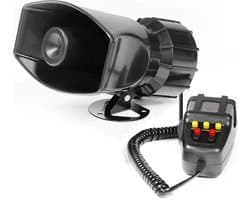 Megafoon - Megafoon met sirene - Alarm - Luchthoorn - Speaker - Produceert 110 Decibel - 12V
