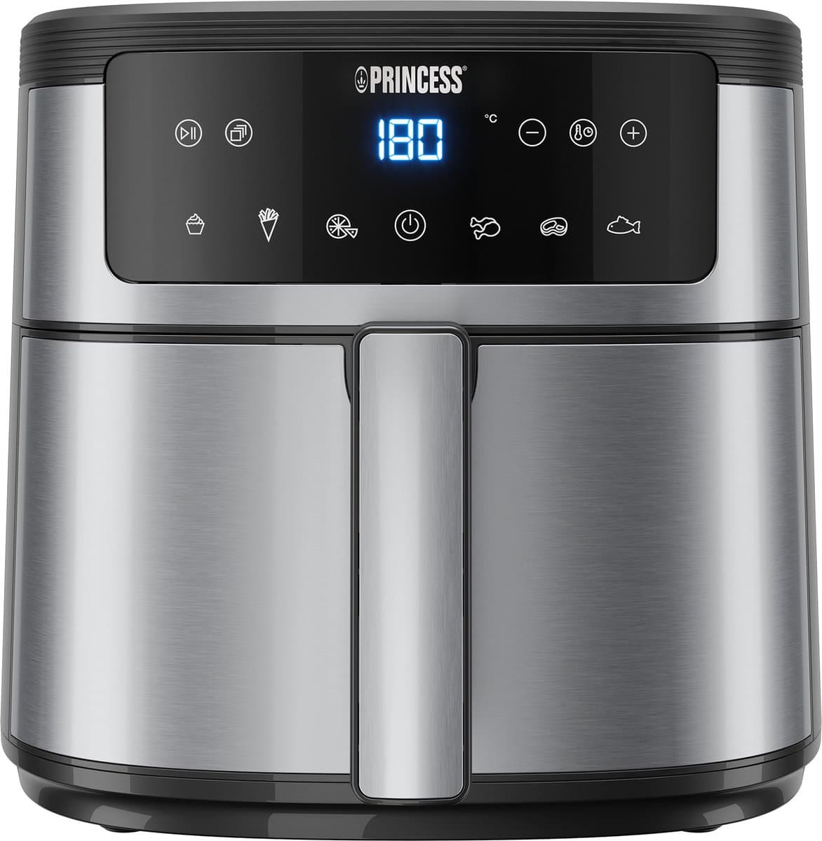 Princess Digital Airfryer 182463 - Heteluchtfriteuse - 6 liter - 1500 W - RVS — afbeelding 1