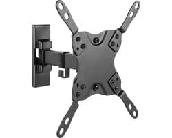 Cabletech Universele verstelbare Televisie Muurbeugel Voor Led Lcd Tv Van 13'' Tot 42'' Inch - Max Belastbaar Gewicht 20 Kg - Draaibaar en kantelbaar