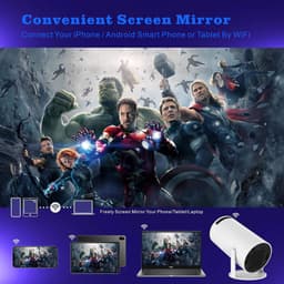 Equivera Mini Beamer - Draagbare Beamer - Beamer - Mini Beamer Projector - Projector - Mini Projector — thumbnail 2