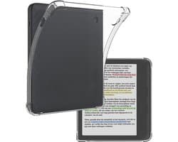 Hoes Geschikt voor Kobo Libra Colour - E-reader Hoesje Siliconen Case Hoes Back Cover - Transparant