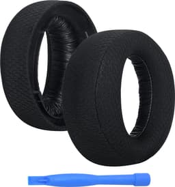 Vervangende Oorkussens voor Sony PlayStation 5 3D Pulse Wireless PS5 Hoofdtelefoon van MMOBIEL – Mesh Fabric Koptelefoon Oorkussens - Noise Isolation Hoofdtelefoon Earpads – Zwart — thumbnail 1