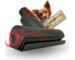 Maxorado mini turboborstel voor uw stofzuiger geschikt voor Dyson V7, V8, V10, V11, V15 – borstel - vloerzuigmond - tegen stof en dierenhaar - bekledingsopzetstuk - turbo matrasmondstuk voor autostoelen, bed, bank en meer