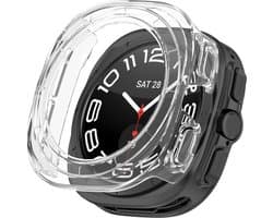By Qubix - Hard case (open front) - Transparant - Geschikt voor Samsung Galaxy Watch Ultra / Ultra 2025 47mm