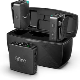 FIFINE - M9 - Dasspeld Microfoon - Lavalier - Draadloos Systeem Lavalier - 2 Stuks - USB-C - Telefoon / Tablet / PC -Met Opbergcase — thumbnail 5