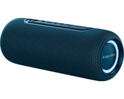Krüger & Matz Street Draadloze Draagbare Bluetooth 5.0 Speaker - Waterdicht IPX5 - RGB Verlichting - TWS Functie - 20W - Blauw