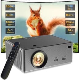 Mini Beamer - Streamen vanaf je telefoon - Input tot 4K - Bluetooth Audio - Projector - Mini Projector - HDMI - USB - Zwart - Smartphone - Draagbaar - Ingebouwde speaker — thumbnail 1