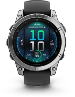 GARMIN fenix E RVS Smartwatch Zilver-Zwart — thumbnail 1