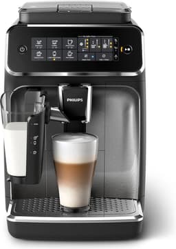 Philips - Volautomatische Espressomachine - 5 Koffiespecialiteiten - LatteGo Melkoplossing - Zwart/Zilver — thumbnail 1