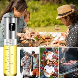 Olieverstuiver voor koken, 2-Stuks olijfolieverstuiver, olieverstuiver voor keuken, draagbare keukengadget voor airfryer, bakken, salade, grillen, braden, olijfolie-dispenserset — thumbnail 4