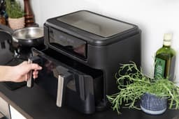 Gastronoma Airfryer - Heteluchtfriteuse 10L - 10 programma's - 2 Dual zones afzonderlijk bakken - PFAS vrij - Incl. accessoires - 18290008 - Zwart — thumbnail 3