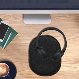 kwmobile hoes geschikt voor Sony WH-CH520 / WH-CH510 / MDR-ZX110 - 22,5 x 17 cm - Beschermhoes voor headset in antraciet / wit - Van neopreen — thumbnail 5