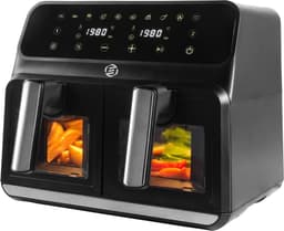 Equivera Dubbele Airfryer - Dubbele Mand - Dual Cook - Heteluchtfriteuse - Verschillende Programma's - Dual Zone - Mega — thumbnail 1