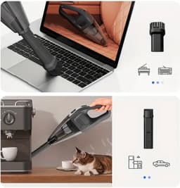 Bovista Kruimeldief - Handstofzuiger - Snoerloos - Draadloos - Auto Stofzuiger - Caravan - Best Verkocht - Car Vacuum Cleaner - Geel — thumbnail 3