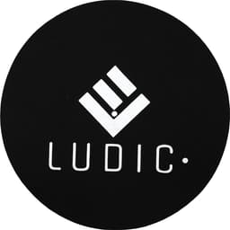 Ludic Anti-static Logo Felt slipmat Black NOstatic LP Mat zwart — thumbnail 1