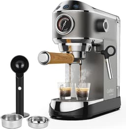 Eszenzics™ Espressomachine - Professionele kwaliteit - 20 Bar - Semi-automatisch - Melkopschuimer - Incl. koffiemolen - Barista - Espresso, cappuccino, latte en mokka — thumbnail 3