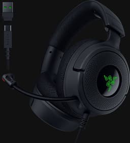Razer Kraken V4 X - Gaming Headset - Razer Chroma RGB - 7.1 Surround - PC, Console & Mobiel - Zwart — thumbnail 2
