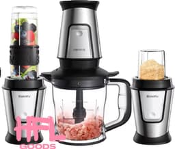 HFL Goods 3 in 1 Multifunctionele Keukenmachine - 700 Watt Draagbare Juicer - Smoothie Mixer - Voedsel Chopper — thumbnail 1