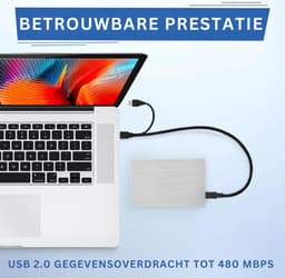 Harde Schijf Extern - Draagbare - 1TB Opslag - Zilver — thumbnail 4