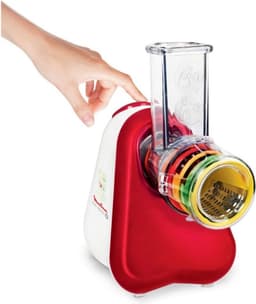 Moulinex Fresh Express DJ756G Snij- en Raspapparaat - 5-in-1 - 150W - Rood — thumbnail 3