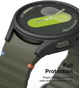 Ringke Slim + Glass | Hoesje + Screen Protector Geschikt voor Samsung Galaxy Watch 7 40MM | Case met 9H Tempered Glass | Matte Zwart — thumbnail 5