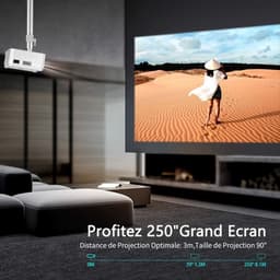 Equivera Mini Beamer - Draagbare Beamer - Beamer - Mini Beamer Projector - Projector - Mini Projector — thumbnail 5