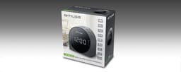 Muse M-185CR - Stijlvolle digitale wekkerradio met groot display, grijs — thumbnail 2