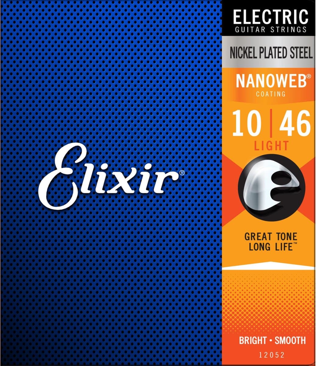 Elixir 12052 Nanoweb Snaren voor Elektrische Gitaar (10-46) — afbeelding 1