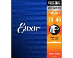 Elixir 12052 Nanoweb Snaren voor Elektrische Gitaar (10-46)