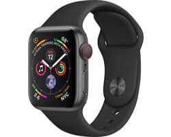Apple Watch Series 4 GPS Cell 40mm Grey Alu Black Band