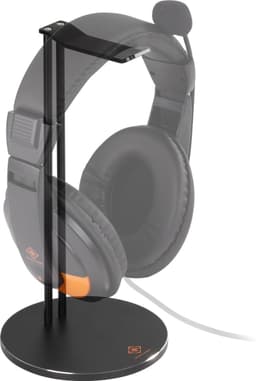 Deltaco GAM-070 Headset houder - Aluminium - Antislip - Zwart — thumbnail 3