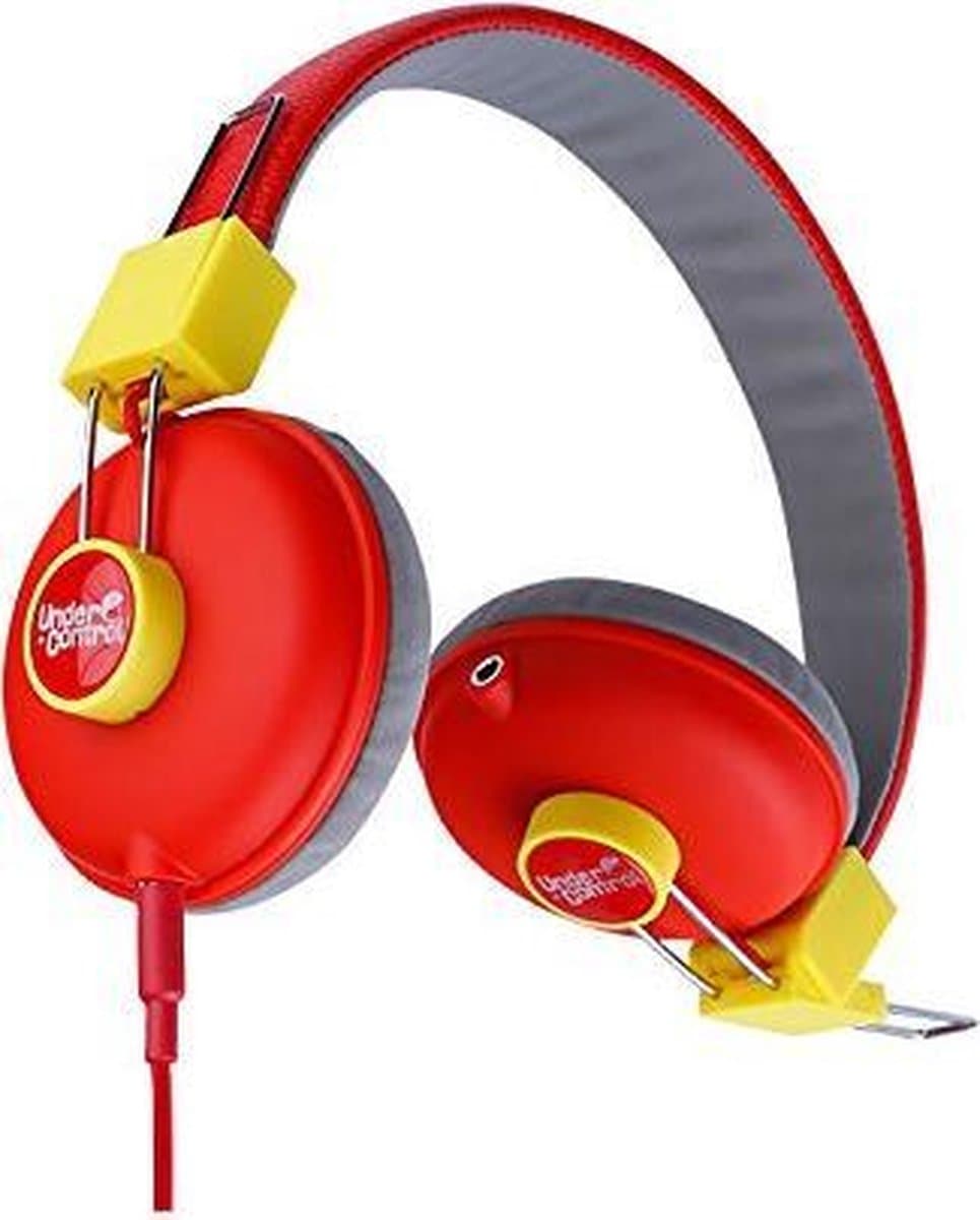Under Control Koptelefoon met Microfoon - Rood — afbeelding 1
