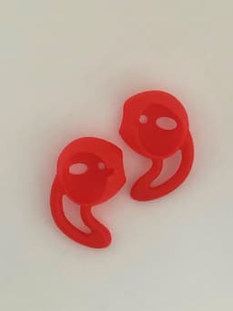 KELERINO. Anti-slip siliconen earhooks / earhoox / oorhaken geschikt voor Airpods 1 & 2 - Rood — thumbnail 5