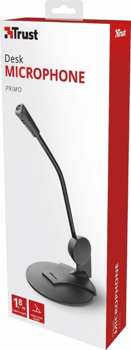 Trust Primo Microfoon - PC Microfoon – Bedrade Microfoon – 3,5 mm aansluiting – Bureau Microfoon – Microfoon voor pc en laptop — thumbnail 4