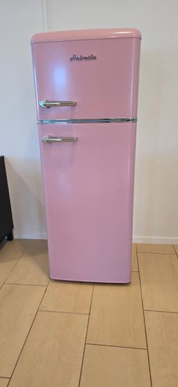 Helvetia Retro Koelvriescombinatie HRDPER206EP1 - Rétro Rose - 144 cm Hoog - 4ster Vriezer - Vintage - 206 Liter — thumbnail 10