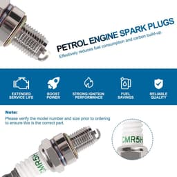 2-pack bougies CMR5H - Geschikt voor grasmaaiers CM5H / CMR5H / CMR6H / CMR7H - Vervangende bougies - Viertaktbougies - Compatibel met Honda GX25 en GX35 motoren — thumbnail 2