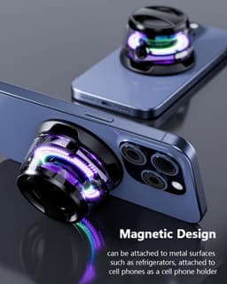 Magnetic Bluetooth Speaker,Multifunctional Portable Wireless Waterproof G200 Speaker with Multi RGB Color Light Show-3D Surround Sound Effect,Phone Stand for iPhone, Android, TWS Pairing — thumbnail 2