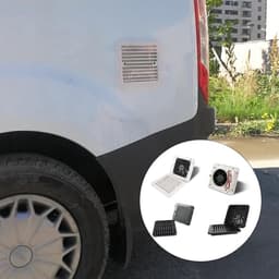 Ventilator - Afzuiger - Luchtcirculatie - Stof en insectenwerend - 23 cm - Zwart — thumbnail 3